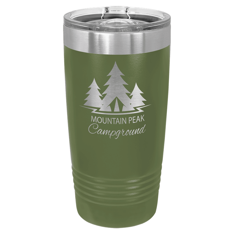 Olive Green 20 oz. Polar Camel Ringneck Tumbler with Slider Lid Olive Green 20 oz. Polar Camel Ringneck Tumbler with Slider Lid