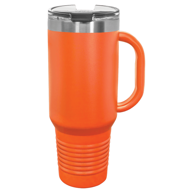 Orange Polar Camel 40 oz. Travel Mug with Straw and Snap Lid Orange Polar Camel 40 oz. Travel Mug with Straw and Snap Lid