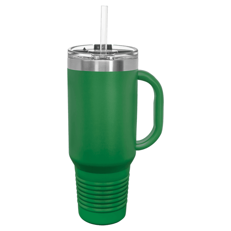 Green Polar Camel 40 oz. Travel Mug with Straw and Snap Lid Green Polar Camel 40 oz. Travel Mug with Straw and Snap Lid