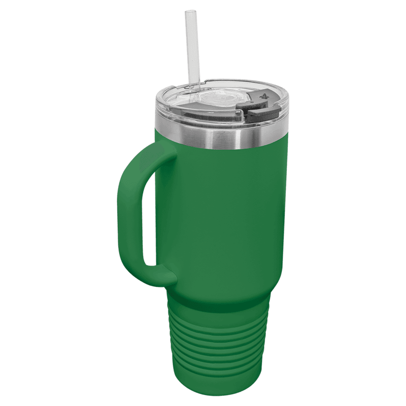 Green Polar Camel 40 oz. Travel Mug with Straw and Snap Lid Green Polar Camel 40 oz. Travel Mug with Straw and Snap Lid